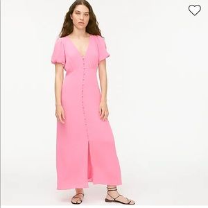 New with tags silk pink j crew dress